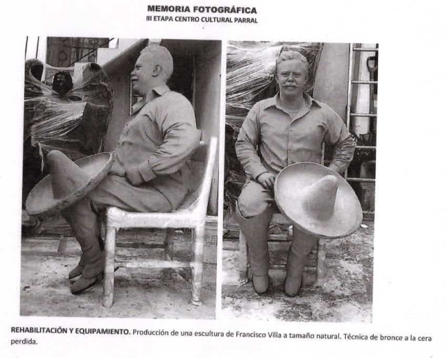 Roban estatua de Pancho Villa en Parral