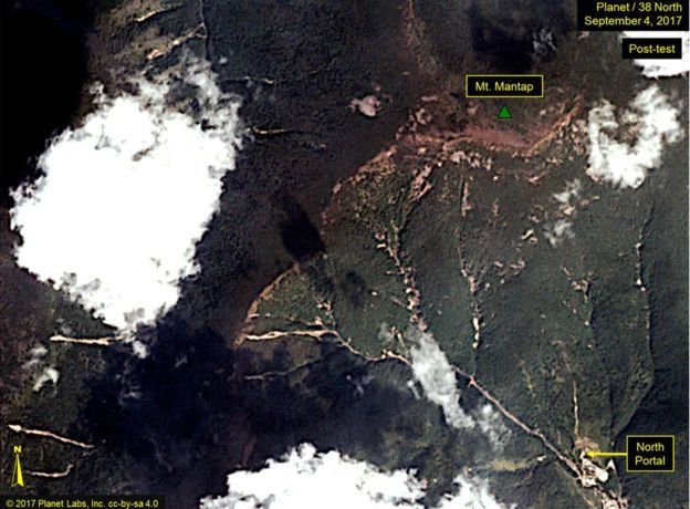 Fotos satelitales muestran deslaves tras prueba nuclear de Corea del Norte - Pruebas-Nucleares-Corea-Foto-de-38-North-5