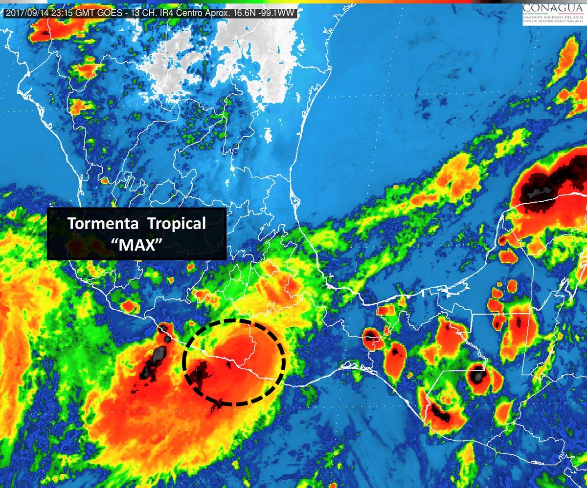 Max se degrada a tormenta tropical