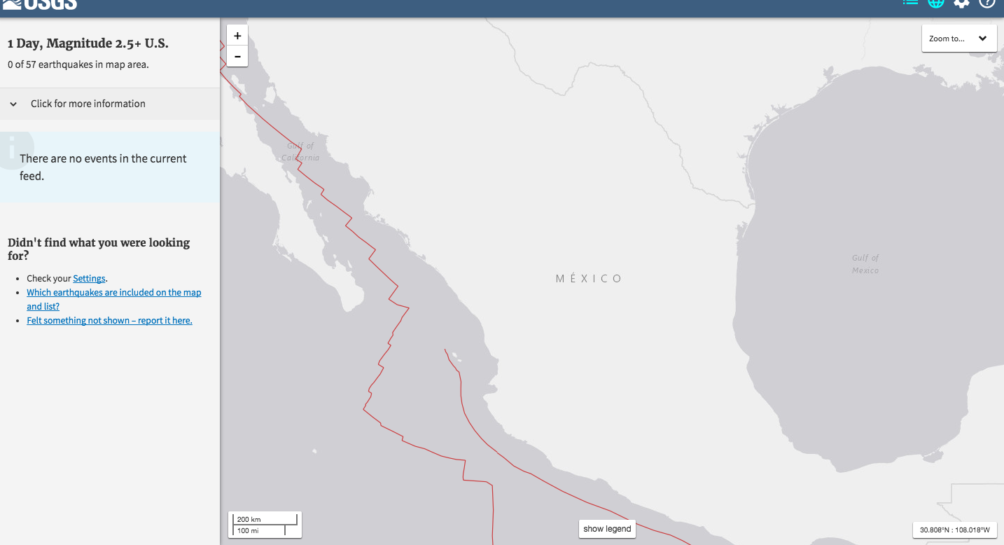 Falsa alerta de sismo en la Ciudad de México - USGS