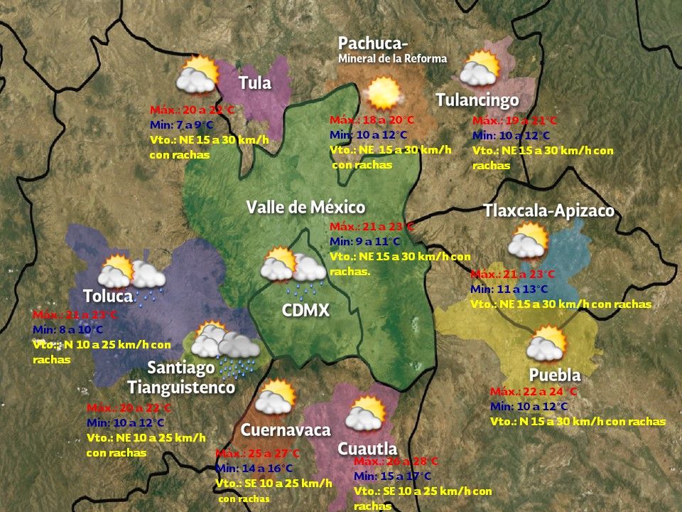 Tormentas intensas afectarán varios estados del país - VDM-1109