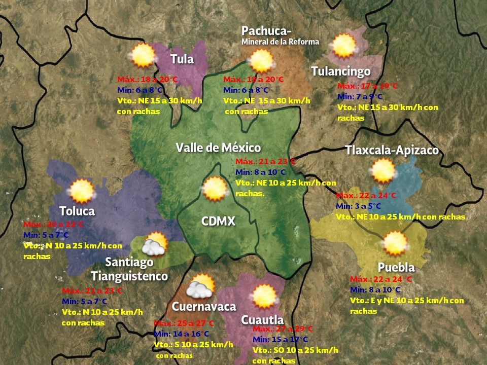 Cielo despejado y poca probabilidad de lluvias en el Valle de México - VDM-1209