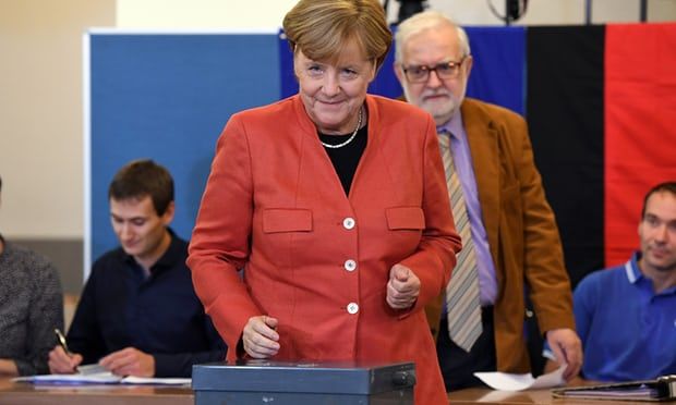 Merkel encabeza encuestas de salida en Alemania - angela-merkel