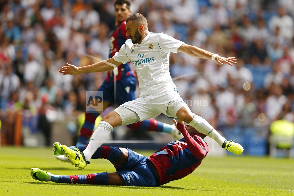 Real Madrid vs Levante quedan empatados a un gol - benzema