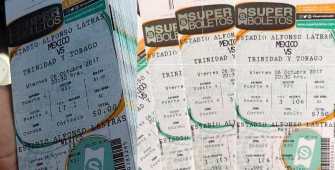 Denuncian boletos ‘piratas’ con faltas de ortografía de partido del Tri