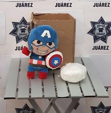 Encuentran droga en peluche de Capitán América en Chihuahua - capitan-américa-1