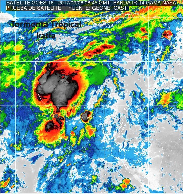 Se forma la tormenta tropical Katia en el Golfo de México - ciclon-katia