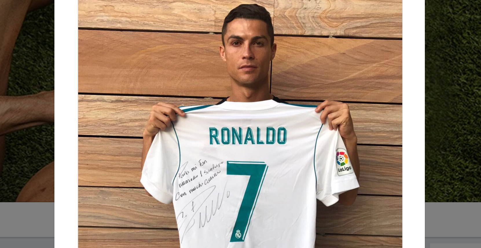 Santiago Flores, el fan número 1 de Cristiano Ronaldo