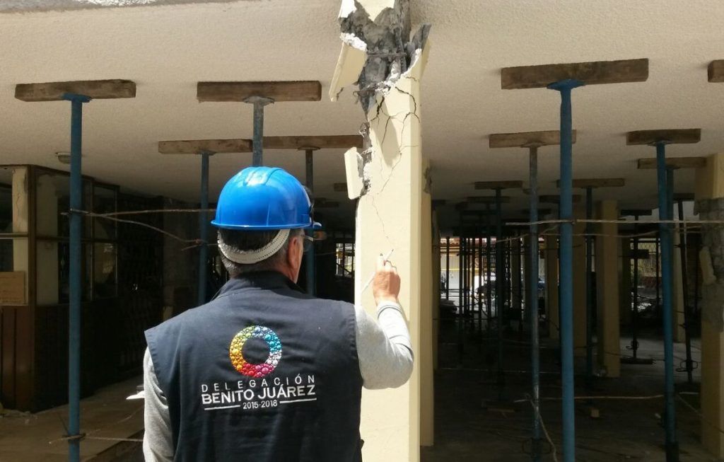 Benito Juárez omite edificios dañados de lista de alto riesgo - daños-benito-juarez-sismo-1024x653