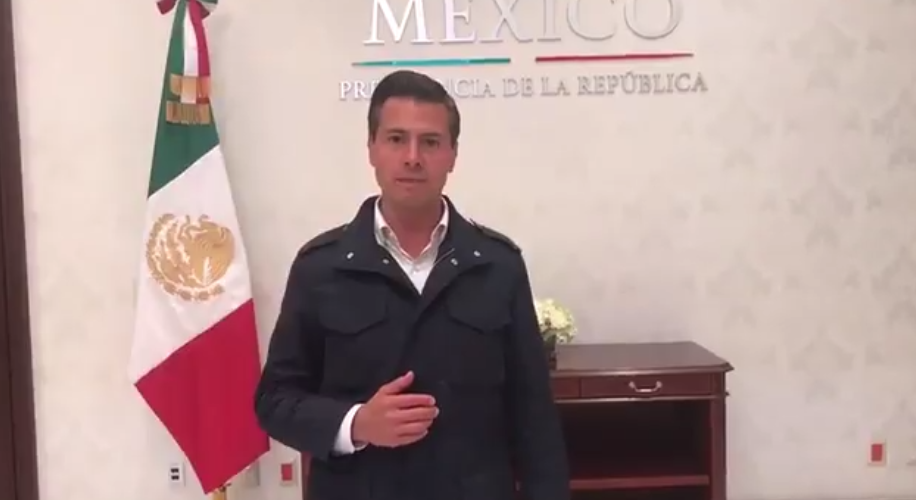 #Video EPN da mensaje a los mexicanos tras sismo