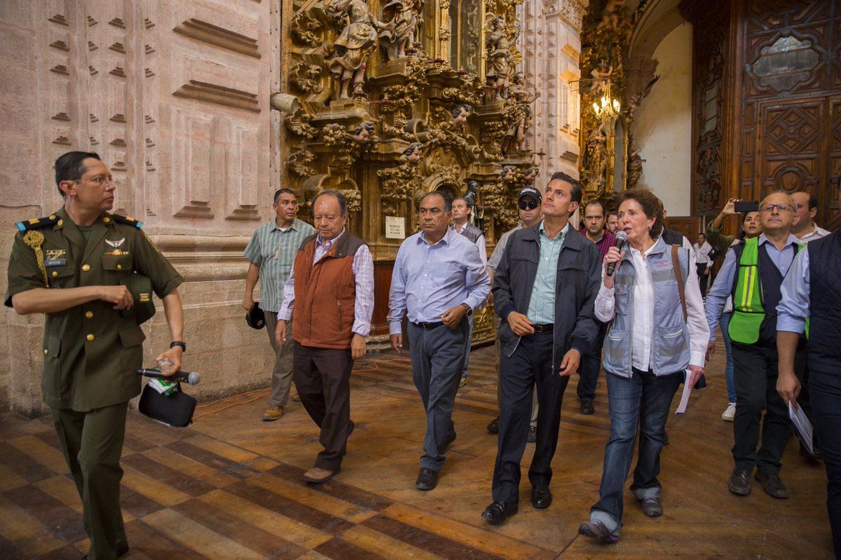 Concluirá en 2020 restauración de inmuebles históricos dañados por sismos - epn-taxco-sismo