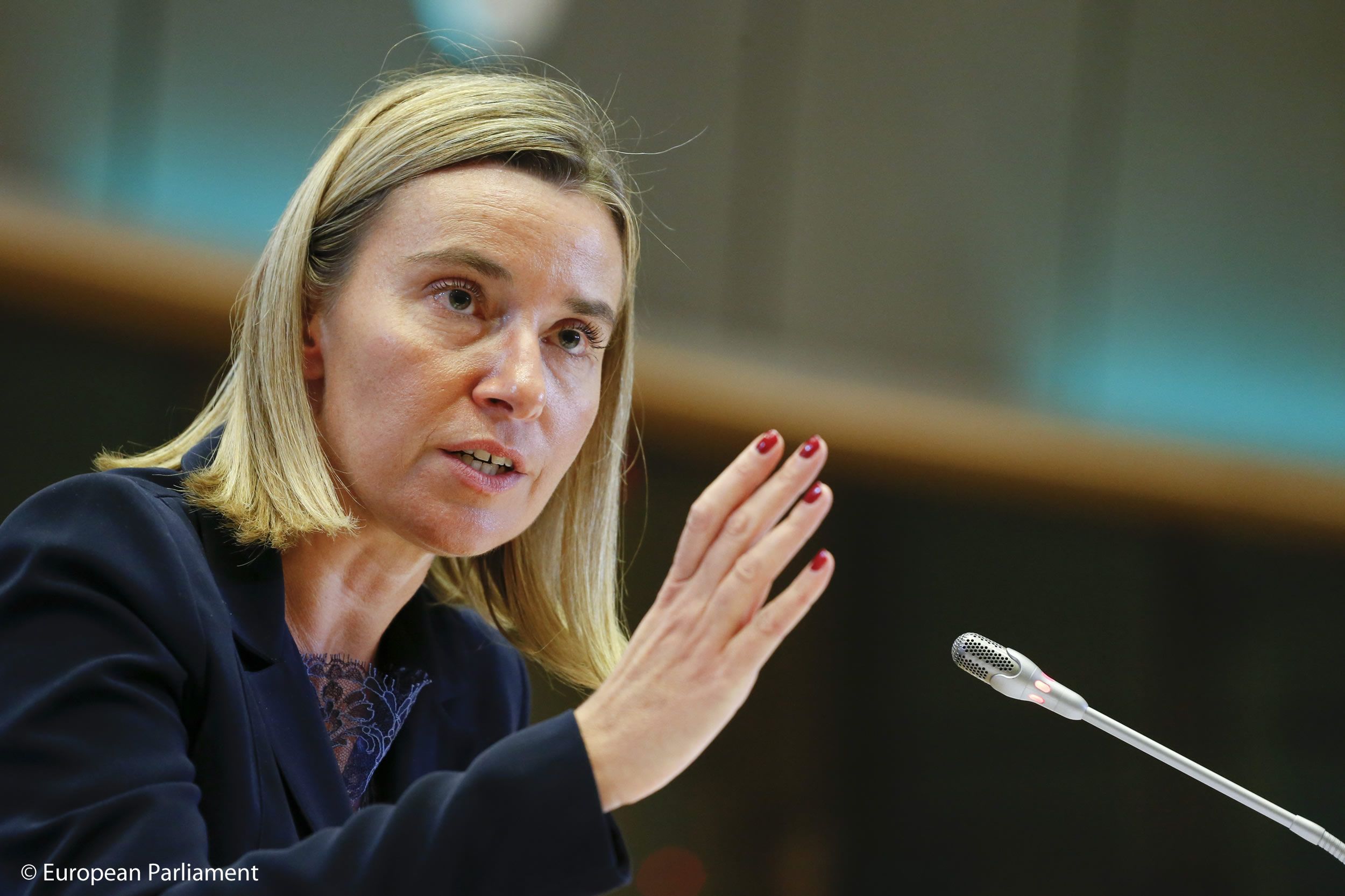 UE exhorta a EE.UU. a preservar acuerdo nuclear con Irán - federicamogherini-audierepe-sursaparlamentuleuropean