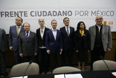 PAN, PRD y MC registran el Frente Ciudadano por México ante el INE