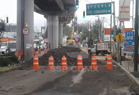 Habilitan tramo reversible en Tláhuac por reparación de fuga - fuga-tlahuac