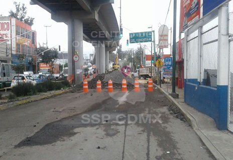 Habilitan tramo reversible en Tláhuac por reparación de fuga - fuga-tlahuac1