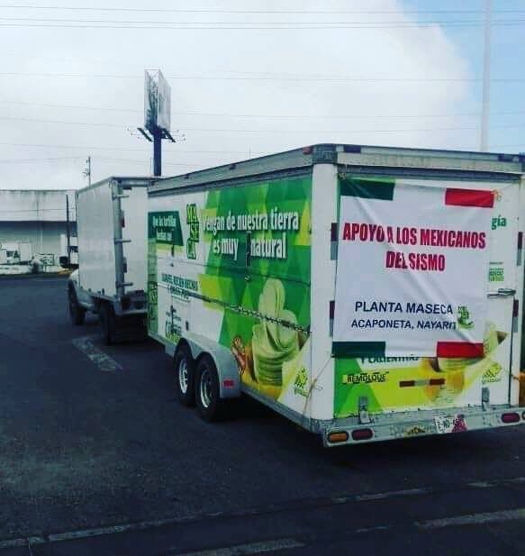 Gruma envía tortillerías móviles en apoyo a damnificados por sismo - gruma-tortillerias-sismo