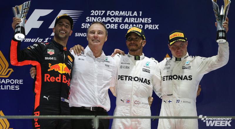 Checo Pérez queda en quinto lugar en GP de Singapur