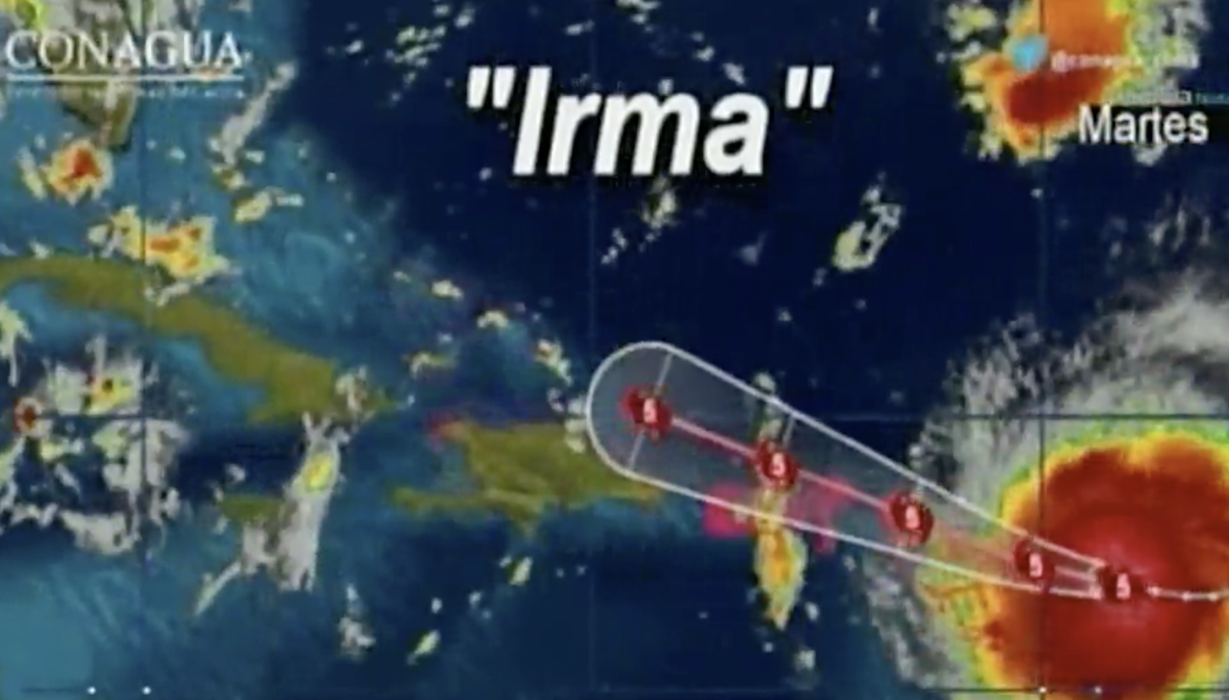 Irma se ha convertido en el huracán más severo en el Atlántico