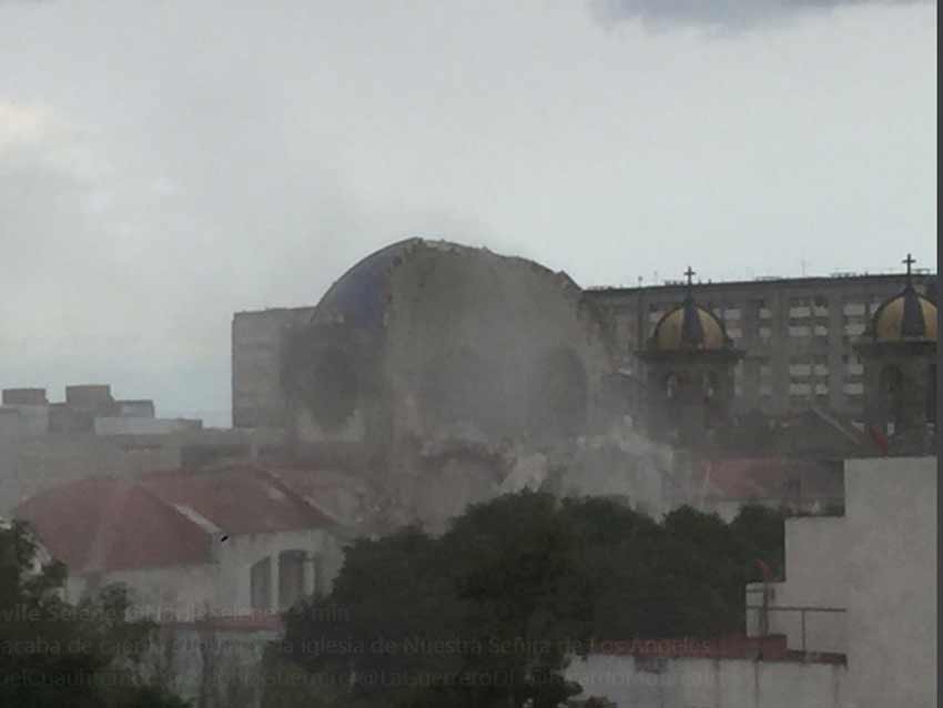 Se derrumba cúpula de parroquia en la Guerrero - iglesia-3