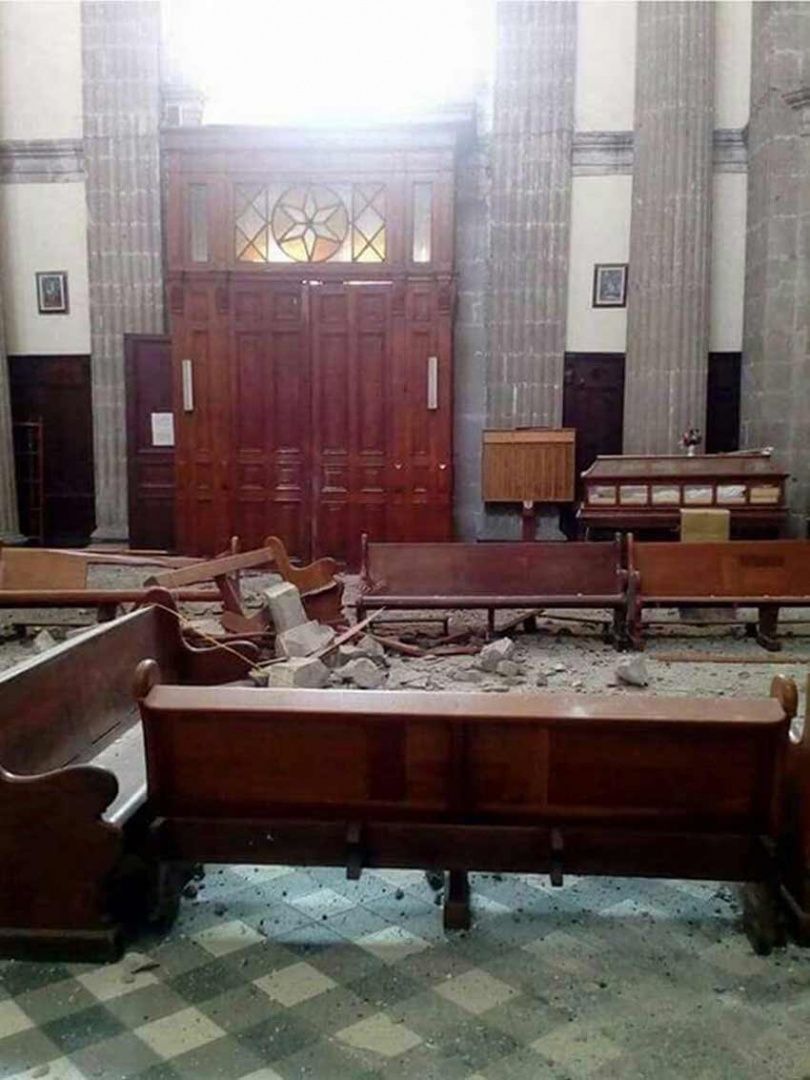 Se derrumba cúpula de parroquia en la Guerrero - iglesia-5