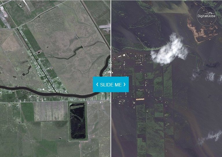 Revelan imágenes satelitales de Texas tras el paso de Harvey - inundaciones-texas1