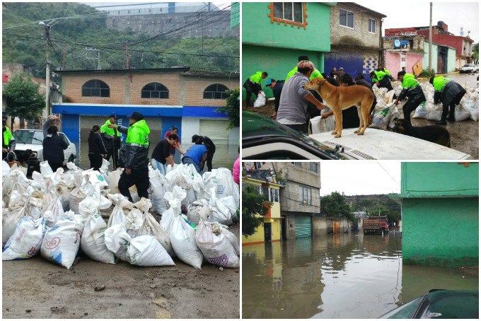 Afectados por desbordamiento de presa bloquean la México-Querétaro