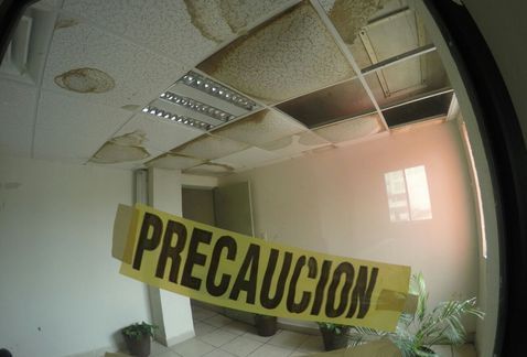 Cae techo de la Junta de Conciliación en Tampico