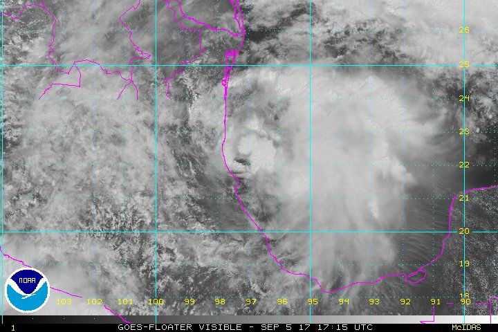 Se forma la tormenta tropical Katia en el Golfo de México