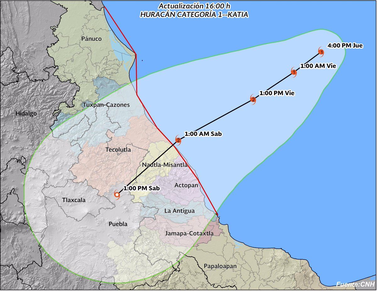 Suspenderán clases en Veracruz viernes y sábado por Katia - katia-2