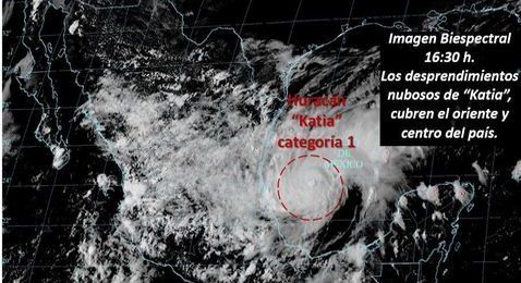 Protección Civil pide extremar precauciones por huracán Katia