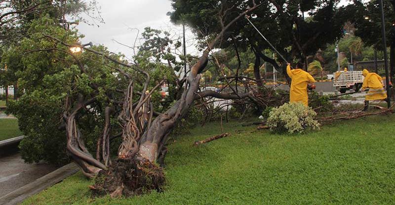 Ojo del huracán Max próximo a tocar tierra en Acapulco