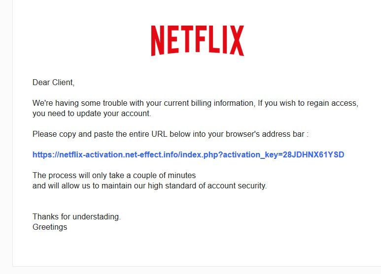 Alertan por phishing haciéndose pasar por Netflix - netflix