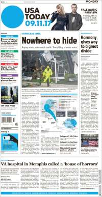 Sismo y huracán Irma en primeras planas del lunes - portadas-11-sept-usat