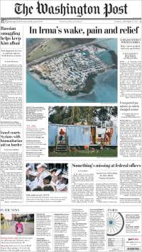 Sismo y huracán Irma en primeras planas - portadas-12-sept-wp