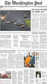 Paso Express y huracán Irma en primeras planas - portadas-13-sept-wp