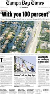 TLC, Irma y Trump en primeras planas - portadas-15-sept-tampa