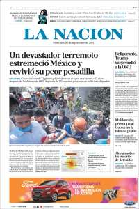 Sismo en México acapara las primeras planas - portadas-20-sept-nacion