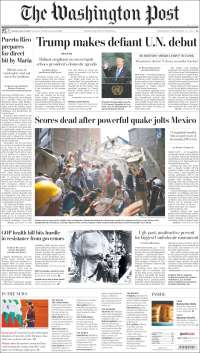 Sismo en México acapara las primeras planas - portadas-20-sept-wp