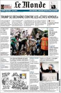 Sismo vuelva a acaparar las primeras planas de México y el mundo - portadas-21-sept-lemonde