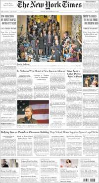 Colegio Enrique Rébsamen y Steve Scalise en primeras planas - portadas-29-sept-nyt