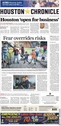 PRD y Corea del Norte en primeras planas - portadas-4-sept-houston-chr