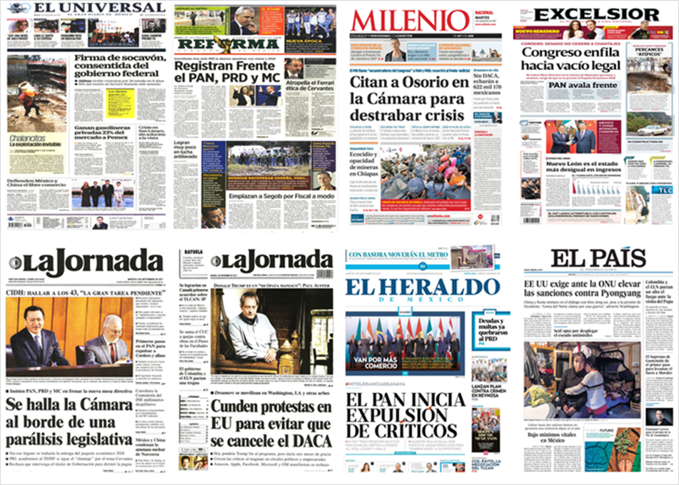 Cámara de Diputados y programa DACA en primeras planas