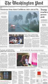 DACA y huracán Irma en primeras planas - portadas-7-sept-wp