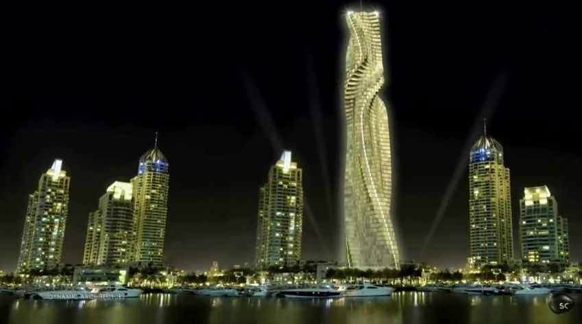 Construirán en Dubai el primer rascacielos giratorio del mundo