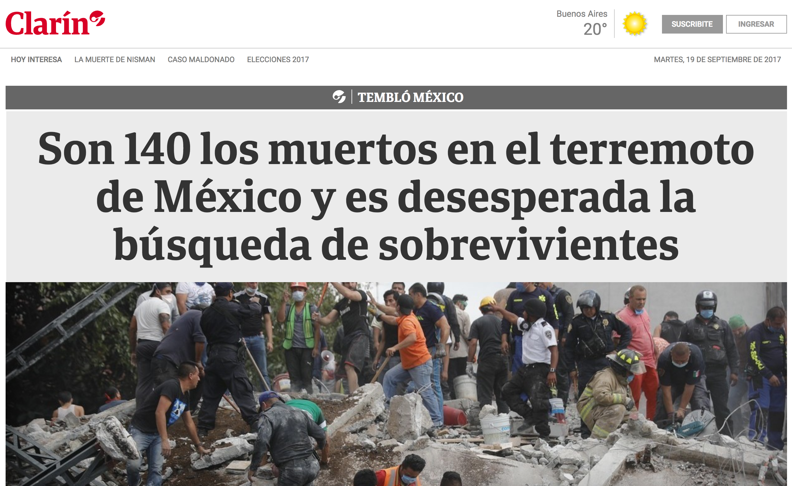 Reacciones en el mundo tras sismo en México - reacción-int-2