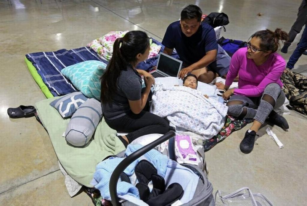 Irma provocó la mayor evacuación de los EE.UU. - refugios-irma-en-miami-1024x686