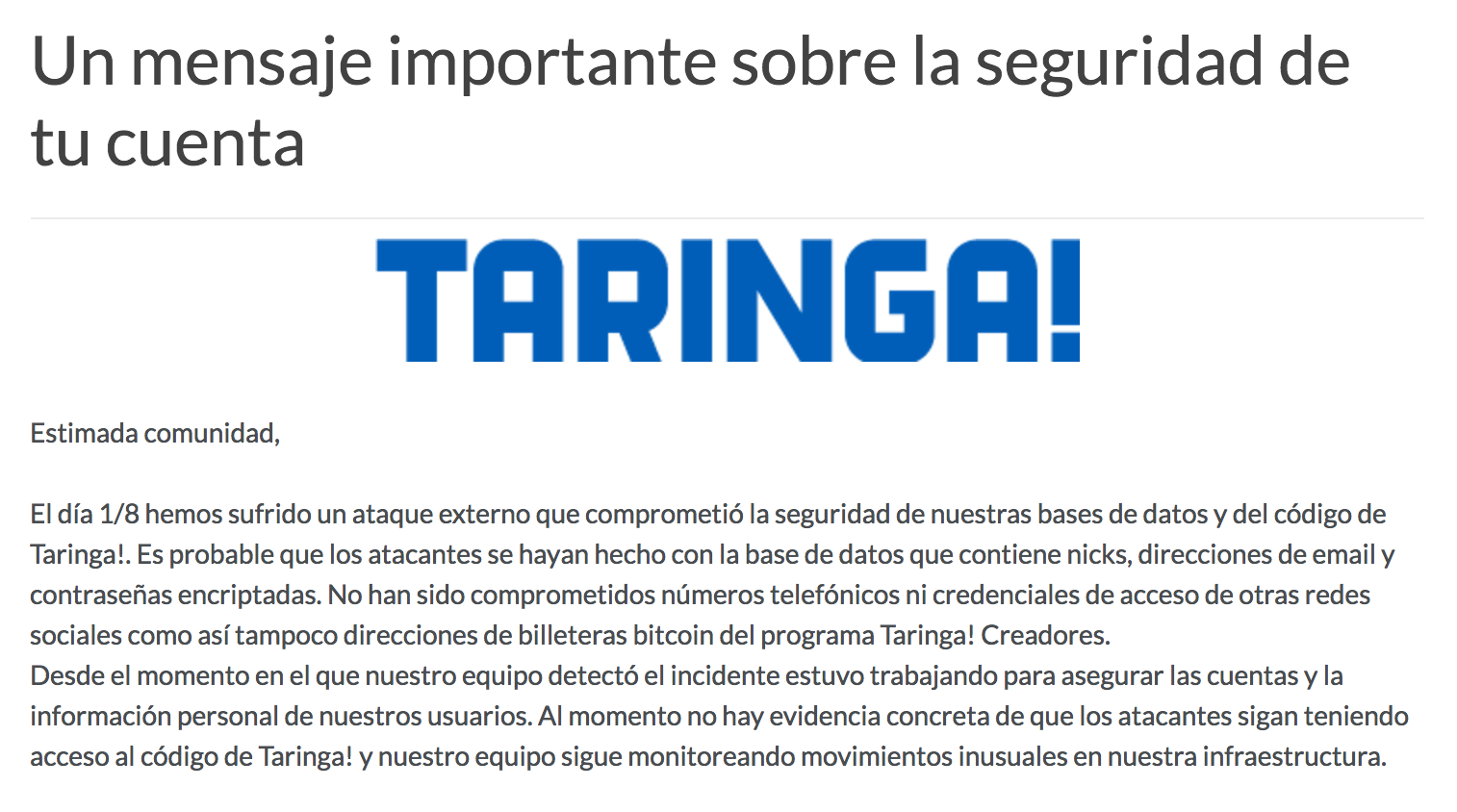 Roban más de 28 millones de cuentas de Taringa! - taringa-4