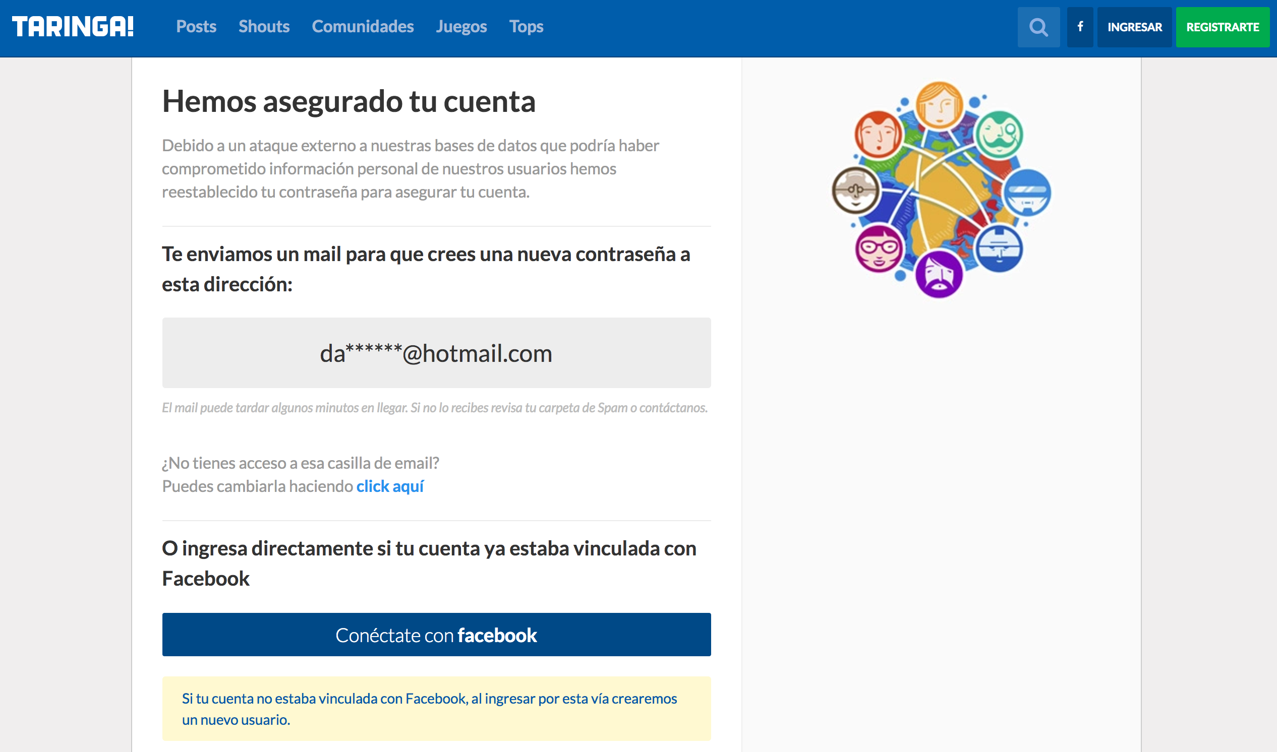 Roban más de 28 millones de cuentas de Taringa! - taringa