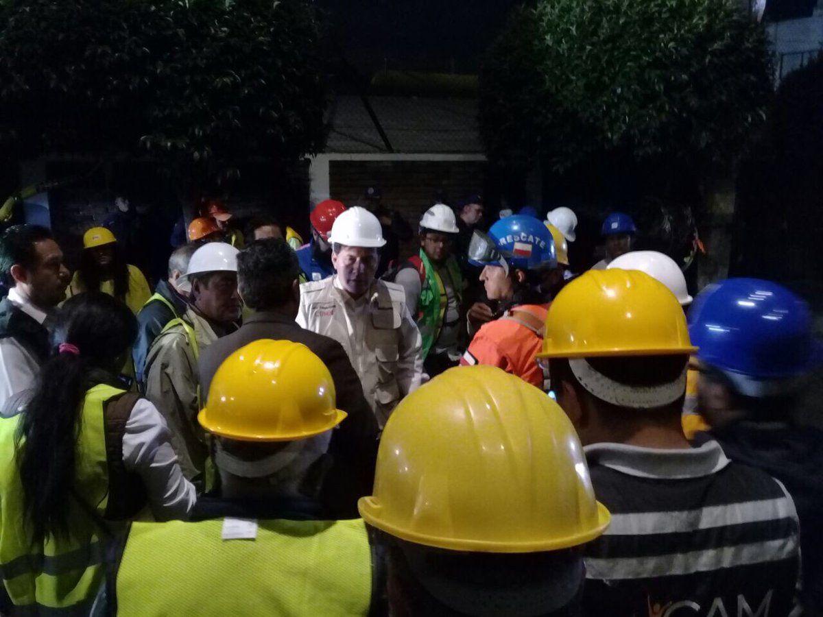 Topos chilenos apoyan en búsqueda de personas en Lindavista