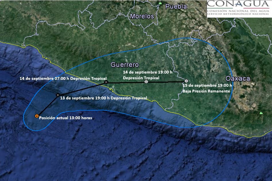 Se forma la tormenta tropical Max en el Pacífico - tormenta-sam